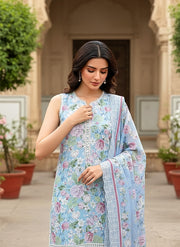 Lakhany Summer Essentials Embroidered Lawn Unstitched 3Pc Suit LG-RL-0408