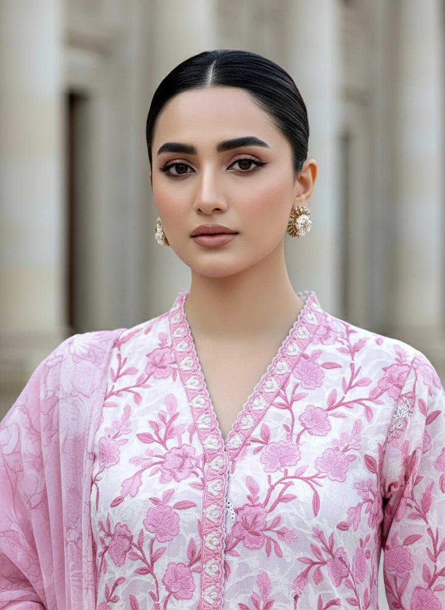Lakhany Komal Embroidered Lawn Unstitched 3Pc Suit LG-RL-0444