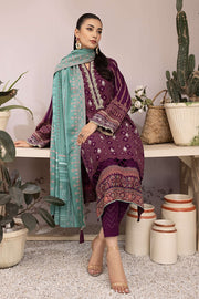 Lakhany Dareechay Embroidered Pashmina Unstitched 3Pc Suit LG-RM-0004