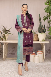 Lakhany Dareechay Embroidered Pashmina Unstitched 3Pc Suit LG-RM-0004
