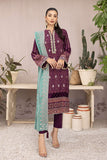 Lakhany Dareechay Embroidered Pashmina Unstitched 3Pc Suit LG-RM-0004