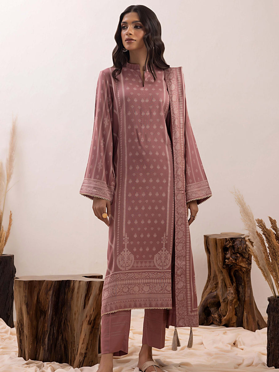 Lakhany Pashmina Printed Unstitched 3 Piece Suit LG-RM-0011-A