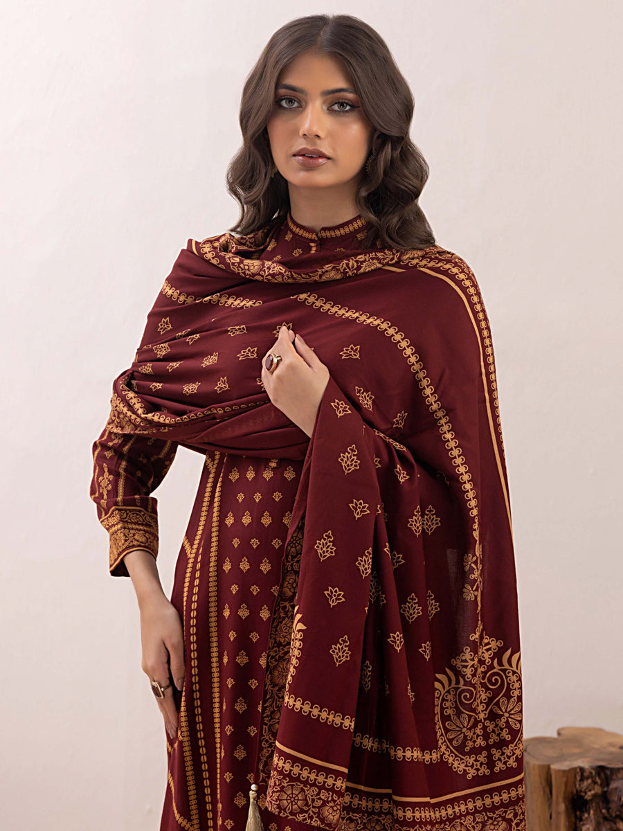 Lakhany Pashmina Printed Unstitched 3 Piece Suit LG-RM-0011-C