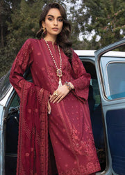 Lakhany Spring Embroidered Lawn Unstitched 3Pc Suit LG-RM-0062