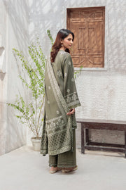 Lakhany Printed Pashmina Unstitched 3Pc Suit LG-SG-0039-A