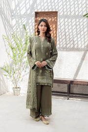 Lakhany Printed Pashmina Unstitched 3Pc Suit LG-SG-0039-A