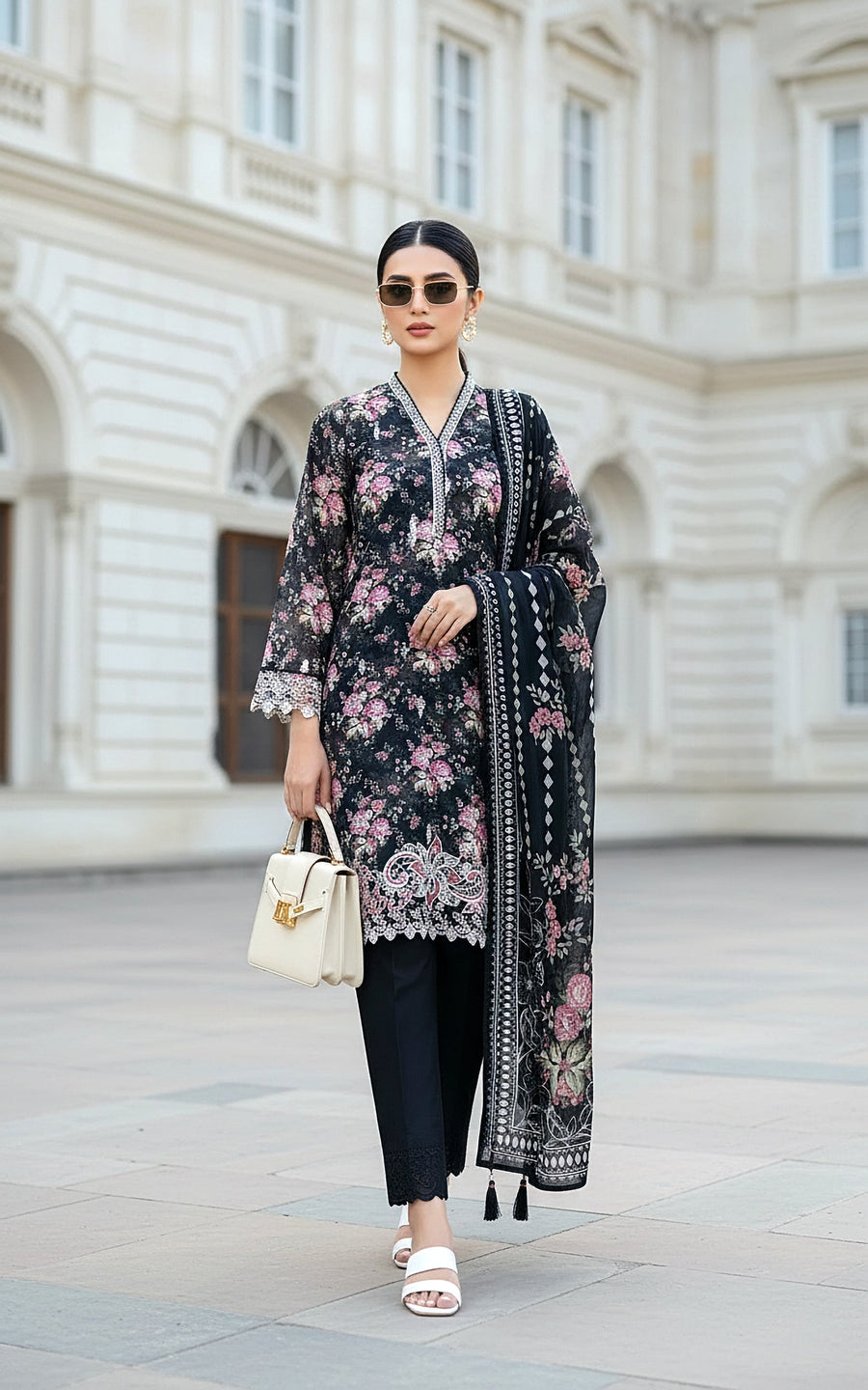 Lakhany Komal Embroidered Lawn Unstitched 3Pc Suit LG-SG-0045