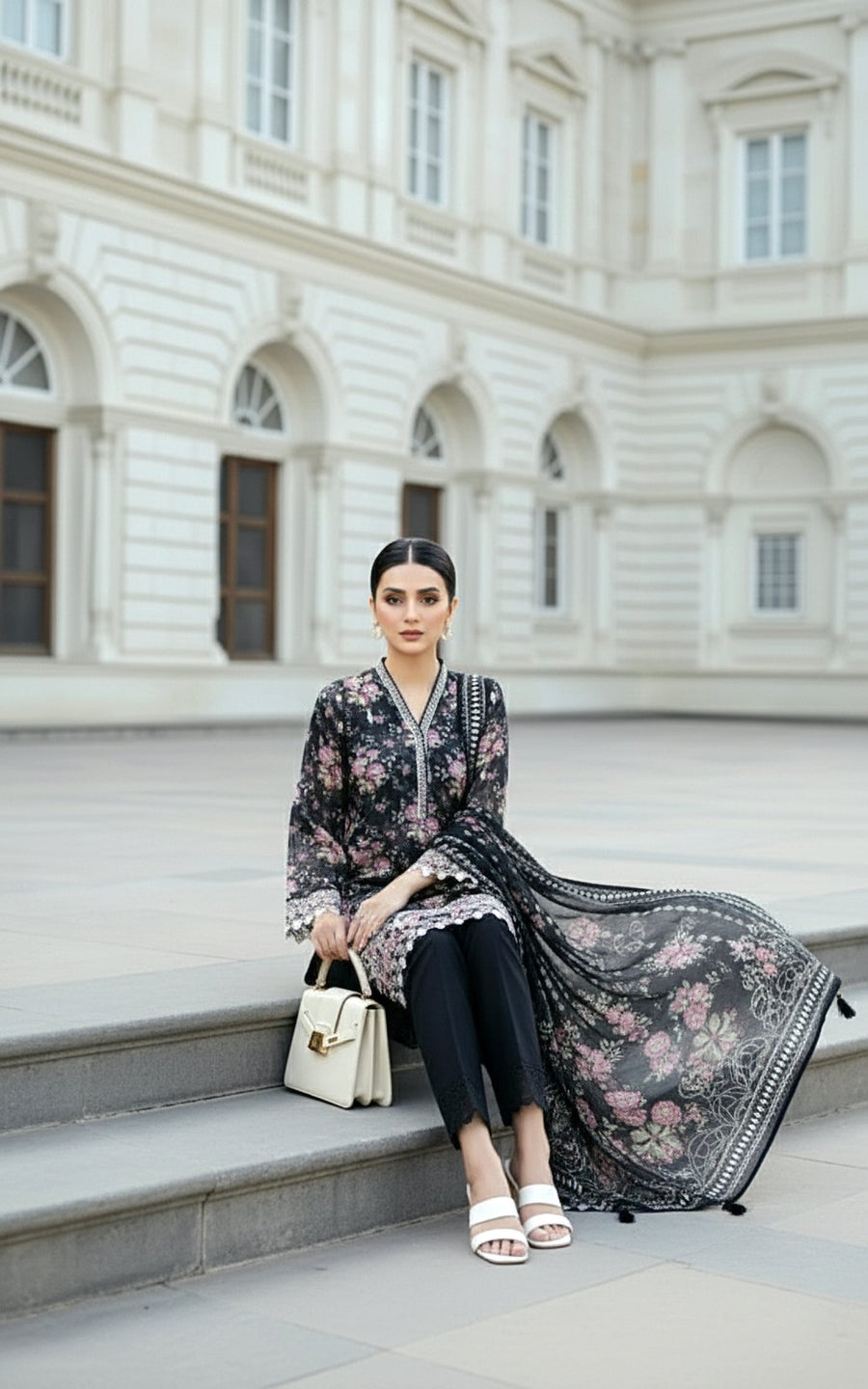Lakhany Komal Embroidered Lawn Unstitched 3Pc Suit LG-SG-0045