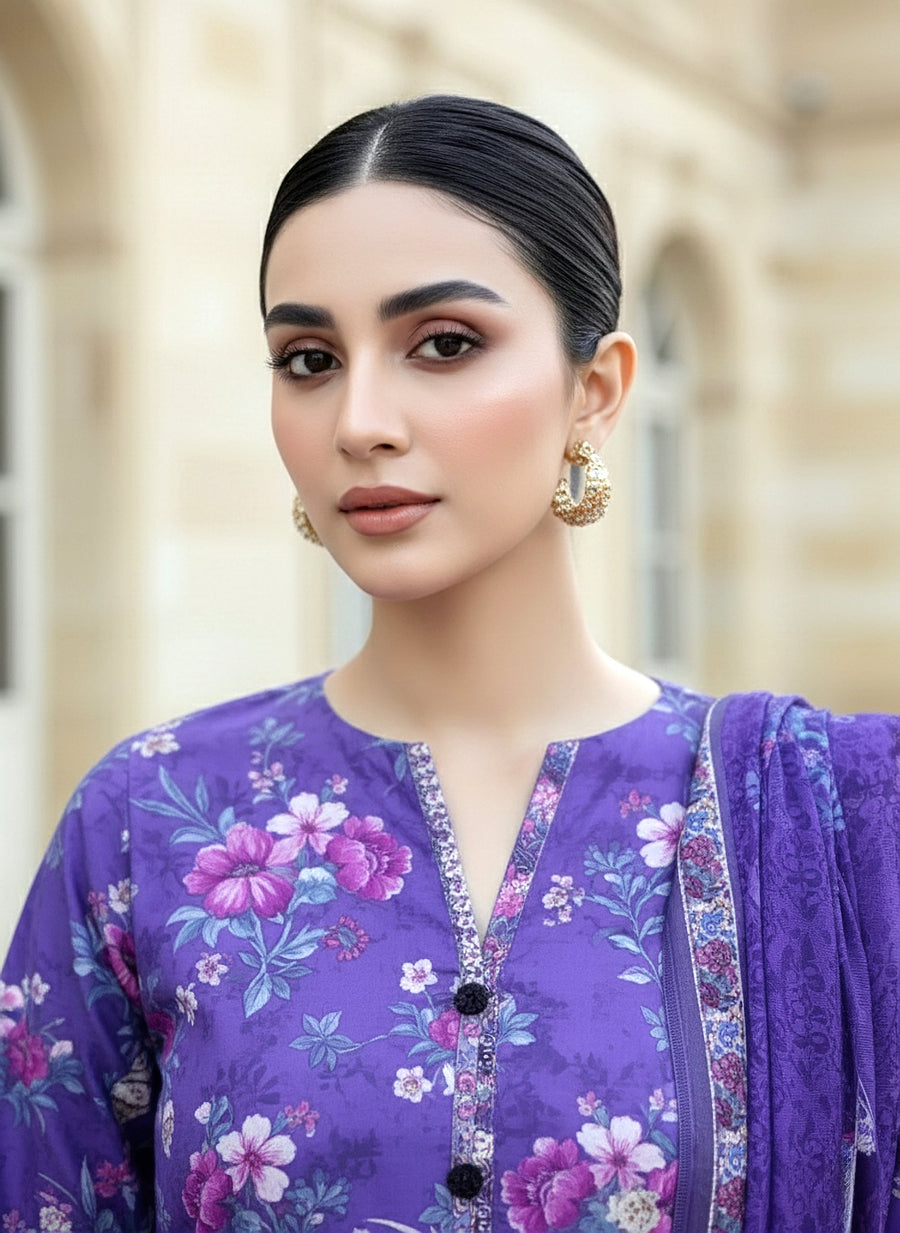 Lakhany Komal Embroidered Lawn Unstitched 3Pc Suit LG-SG-0047