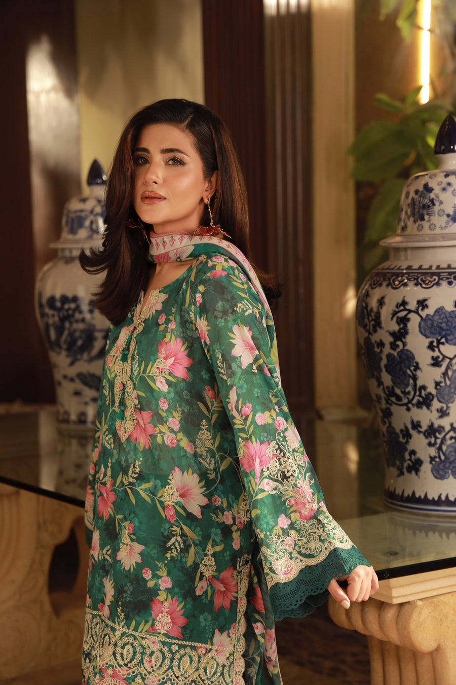 Lakhany Komal Embroidered Lawn Unstitched 3Pc Suit LG-SG-0050