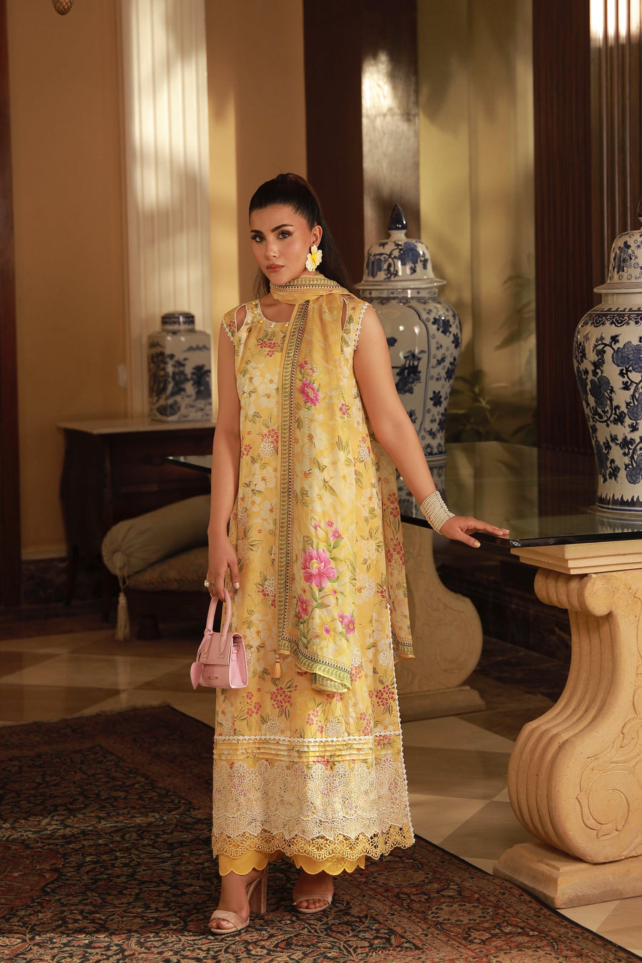 Lakhany Komal Embroidered Lawn Unstitched 3Pc Suit LG-SG-0051