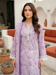 Lakhany Komal Vol-02 Embroidered Lawn Unstitched 3Pc Suit LG-SG-0120