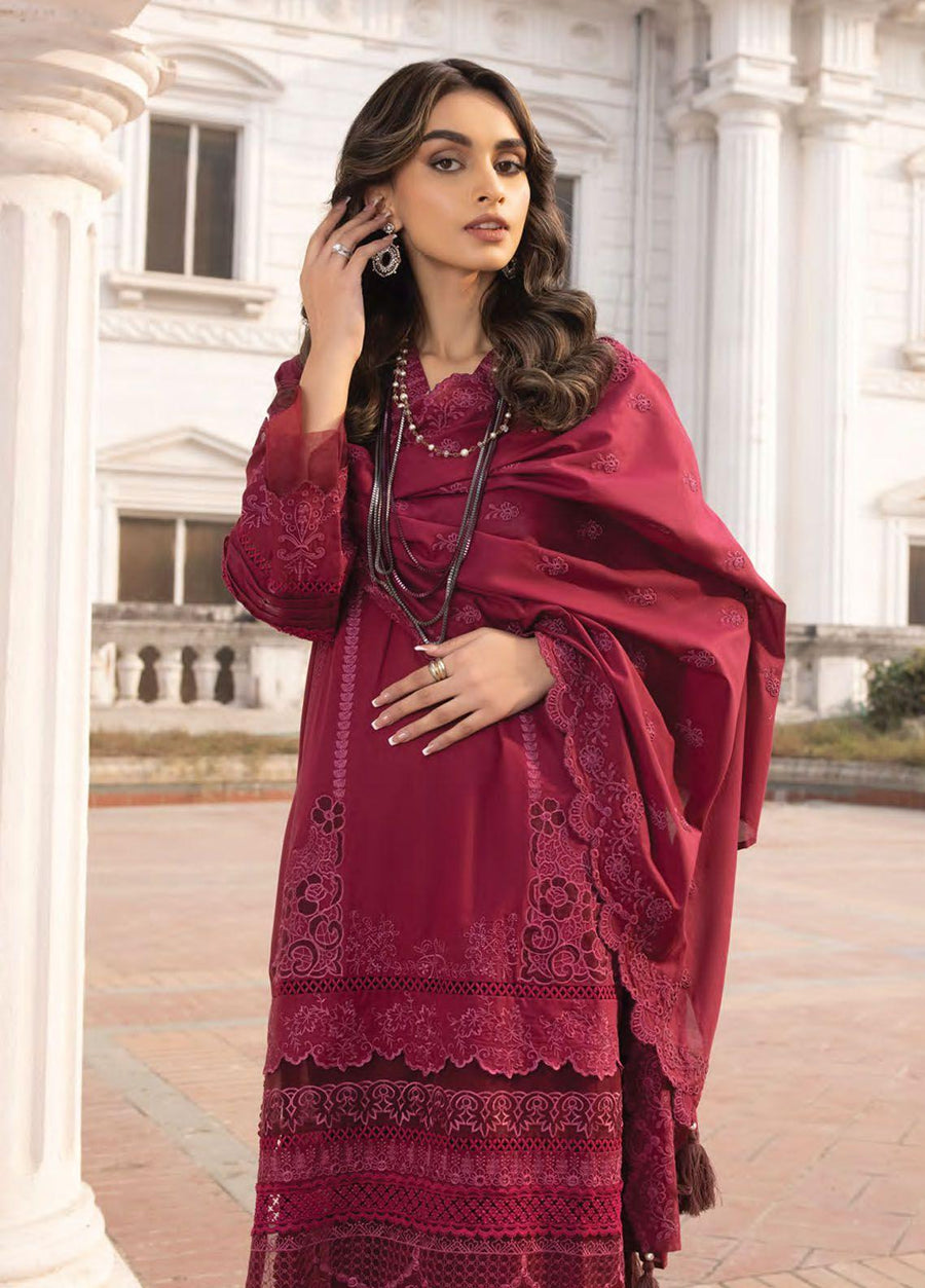 Lakhany Spring Embroidered Lawn Unstitched 3Pc Suit LG-SK-0080