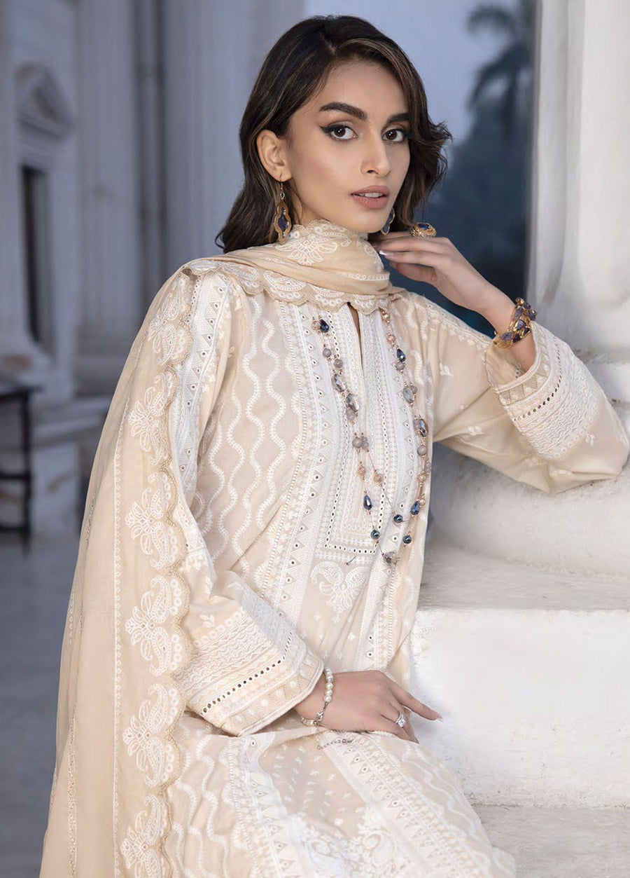 Lakhany Spring Embroidered Lawn Unstitched 3Pc Suit LG-SR-0122