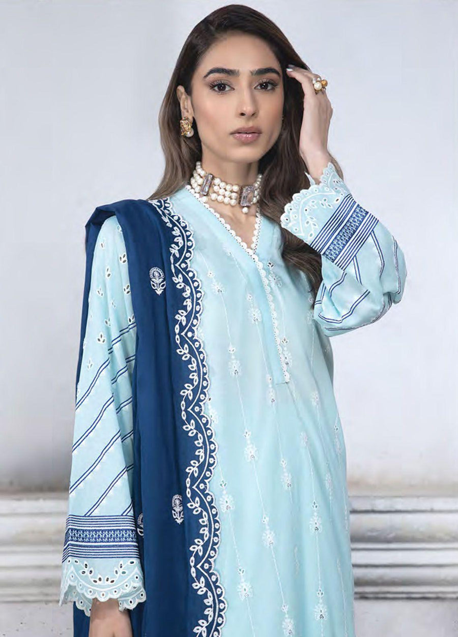 Lakhany Spring Embroidered Lawn Unstitched 3Pc Suit LG-SR-0123