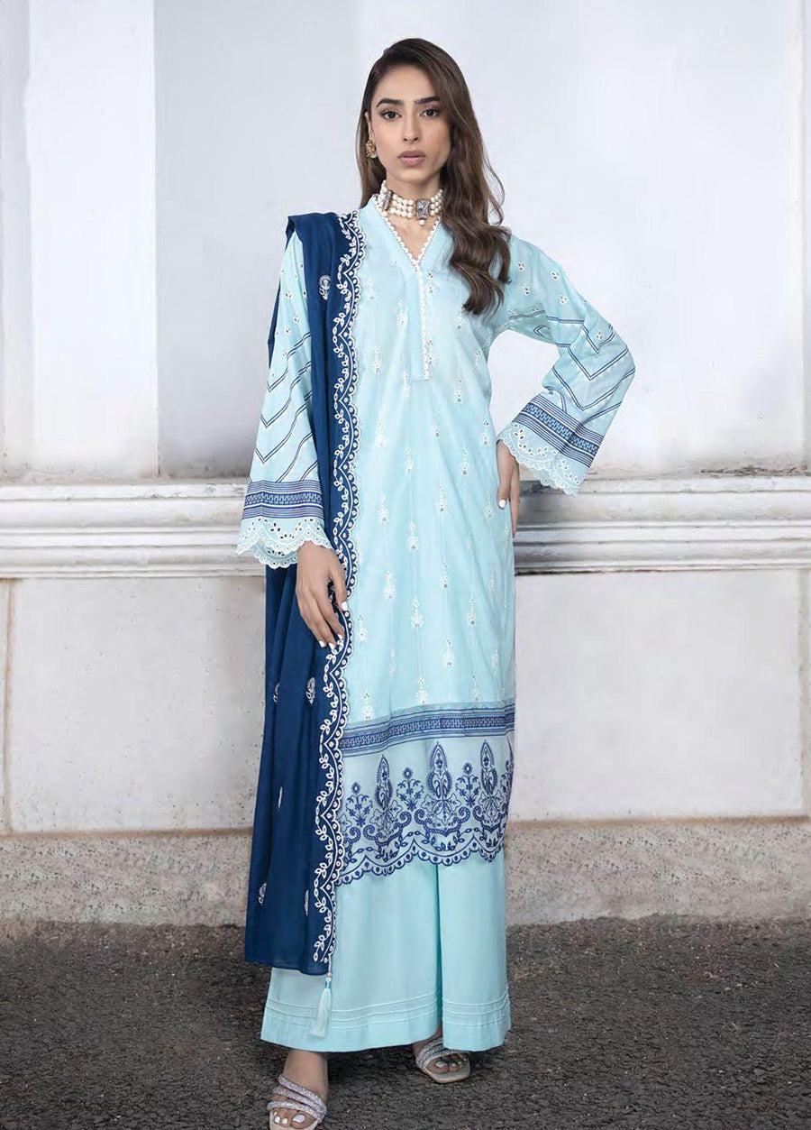 Lakhany Spring Embroidered Lawn Unstitched 3Pc Suit LG-SR-0123