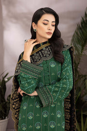 Lakhany Dareechay Embroidered Pashmina Unstitched 3Pc Suit LG-SR-0140