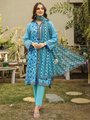 Komal Prints by Lakhany Unstitched Printed Lawn 3Pc Suit LG-SR-0147-B