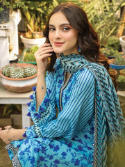 Komal Prints by Lakhany Unstitched Printed Lawn 3Pc Suit LG-SR-0147-B