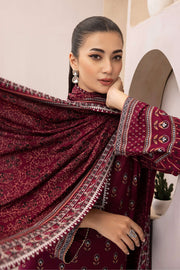 Lakhany Dareechay Embroidered Pashmina Unstitched 3Pc Suit LG-SR-0154