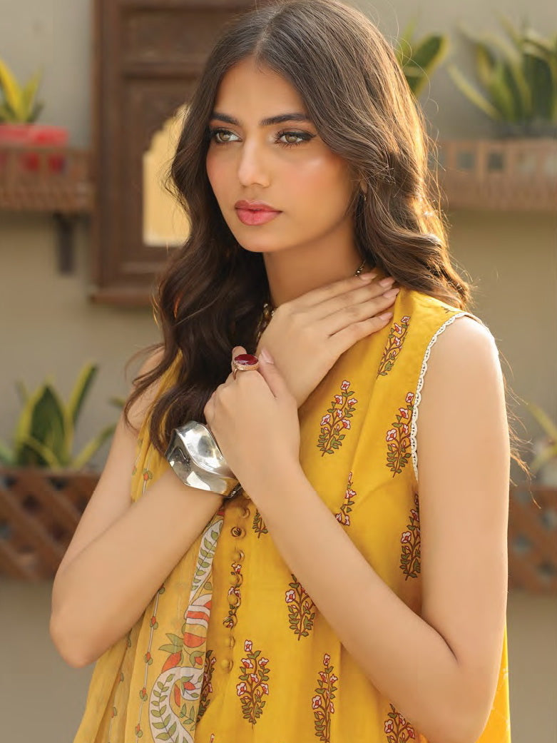 Komal Prints by Lakhany Unstitched Printed Lawn 3Pc Suit LG-SR-0197-A