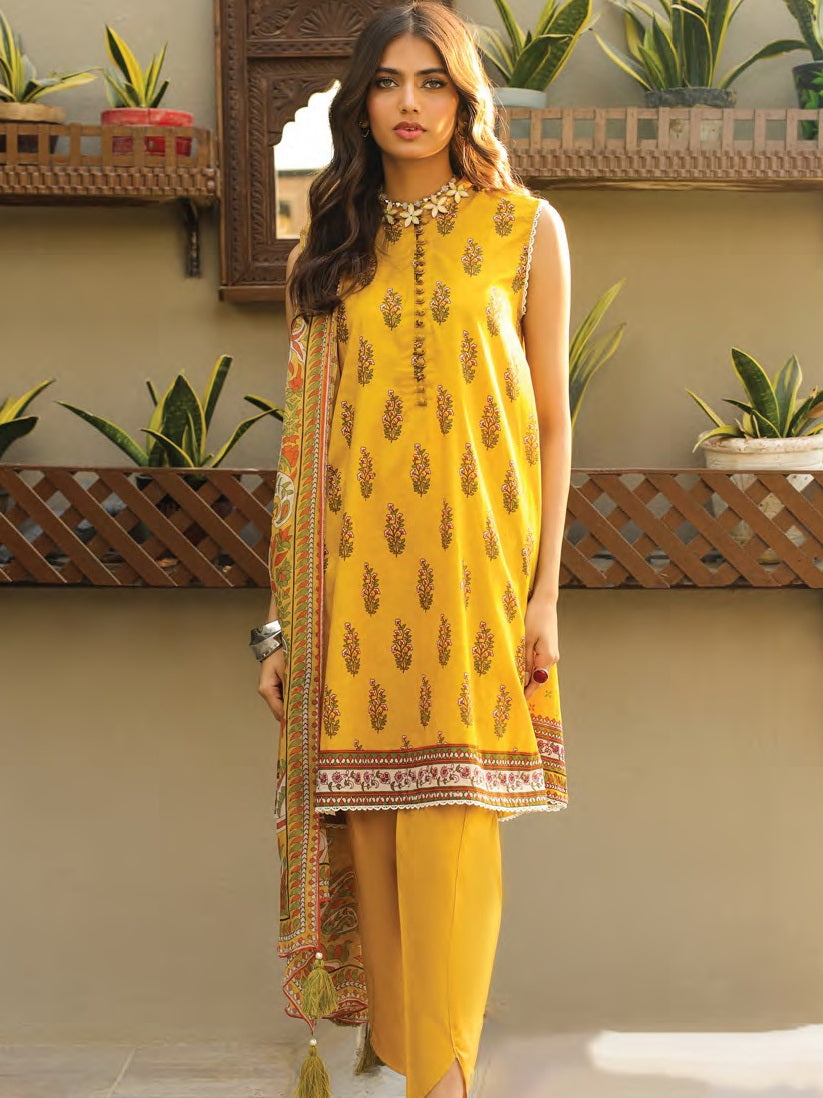 Komal Prints by Lakhany Unstitched Printed Lawn 3Pc Suit LG-SR-0197-A