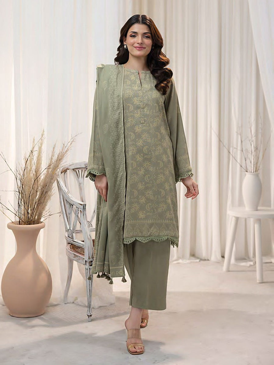Lakhany Cashmi Wool Unstitched Printed 3Pc Suit LG-UB-0095-B