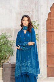 Lakhany Printed Pashmina Unstitched 3Pc Suit LG-UB-0259-A