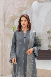 Lakhany Printed Pashmina Unstitched 3Pc Suit LG-UB-0259-B