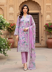 Lakhany Summer Essentials Embroidered Lawn Unstitched 3Pc Suit LG-UB-0271