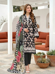 Lakhany Komal Vol-02 Embroidered Lawn Unstitched 3Pc Suit LG-UB-0353