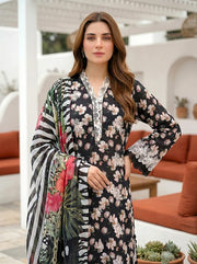Lakhany Komal Vol-02 Embroidered Lawn Unstitched 3Pc Suit LG-UB-0353