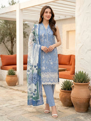 Lakhany Komal Vol-02 Embroidered Lawn Unstitched 3Pc Suit LG-UB-0360