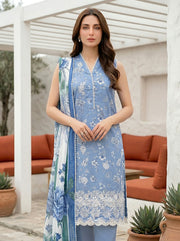 Lakhany Komal Vol-02 Embroidered Lawn Unstitched 3Pc Suit LG-UB-0360
