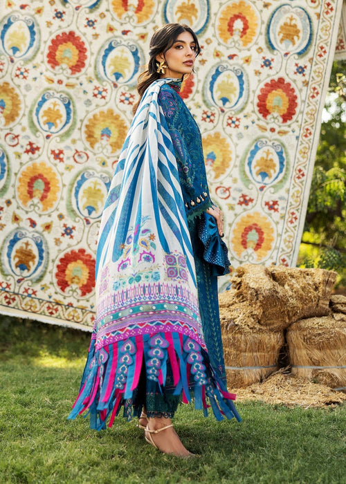 Sadaf Fawad Khan Siraa Embroidered Lawn Unstitched 3Pc Suit D06-A LIANA