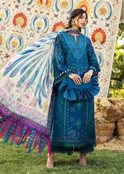Sadaf Fawad Khan Siraa Embroidered Lawn Unstitched 3Pc Suit D06-A LIANA