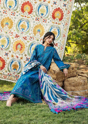 Sadaf Fawad Khan Siraa Embroidered Lawn Unstitched 3Pc Suit D06-A LIANA