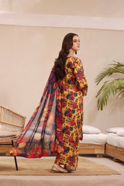 Feathers Premium Printed Lawn Unstitched 3Pc Suit LILA-FT250