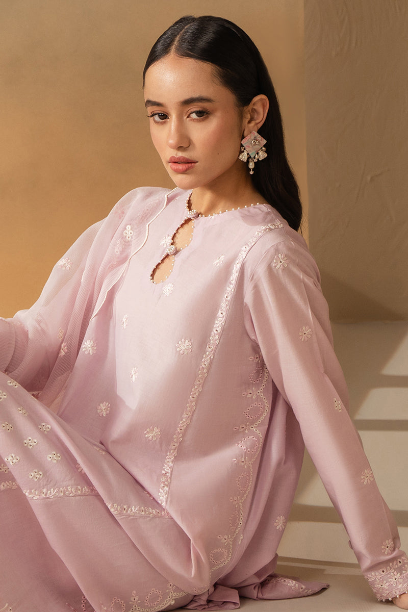 Cross Stitch Mahiri Embroidered Lawn Unstitched 3Pc Suit D-03 Lilac Crove
