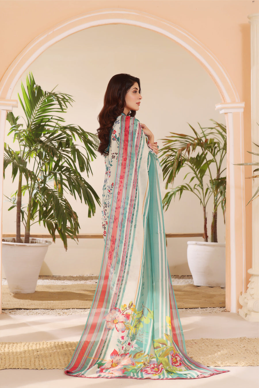 Feathers Premium Printed Lawn Unstitched 3Pc Suit LILY-FT232