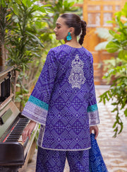 Zainab Chottani Tahra Embroidered Lawn Unstitched 3Pc Suit D-03 LISA