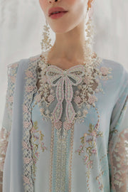 Qalamkar Luxe Silk Unstitched Embroidered 3Pc Suit LK-01 KEEVA