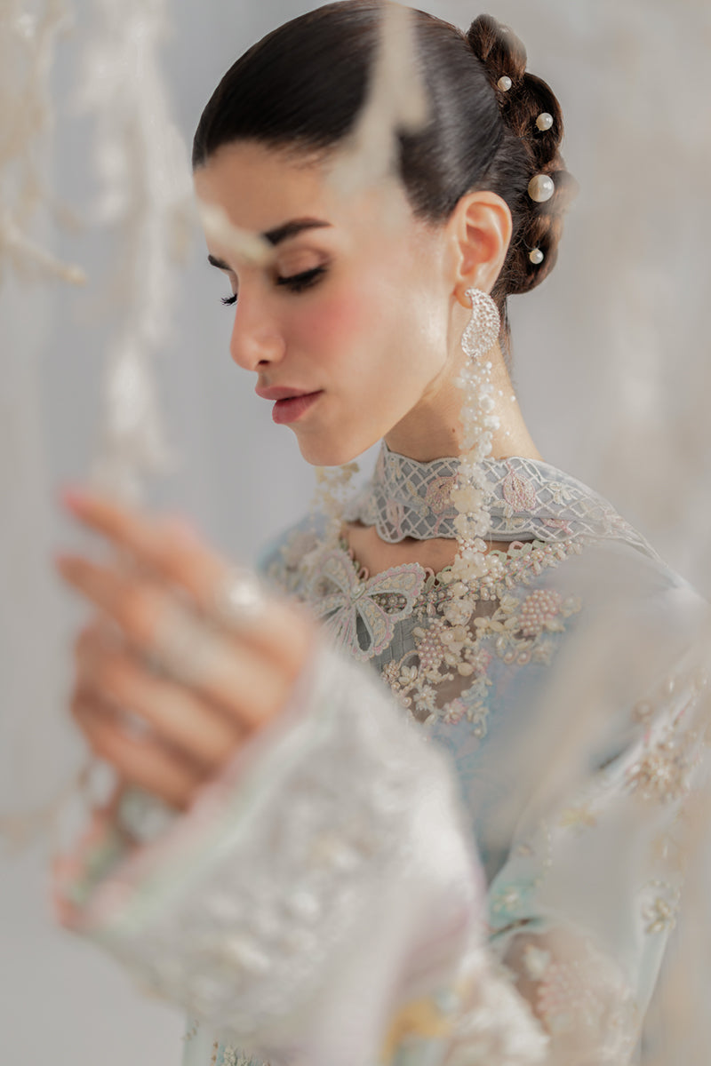Qalamkar Luxe Silk Unstitched Embroidered 3Pc Suit LK-01 KEEVA