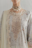 Qalamkar Luxe Silk Unstitched Embroidered 3Pc Suit LK-02 ROISIN