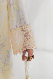 Qalamkar Luxe Silk Unstitched Embroidered 3Pc Suit LK-03 LENI