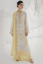 Qalamkar Luxe Silk Unstitched Embroidered 3Pc Suit LK-03 LENI