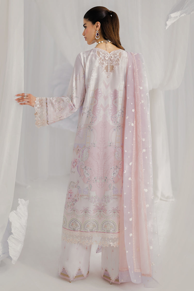 Qalamkar Luxe Silk Unstitched Embroidered 3Pc Suit LK-04 MARLENE