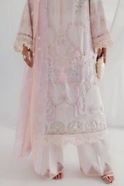 Qalamkar Luxe Silk Unstitched Embroidered 3Pc Suit LK-04 MARLENE