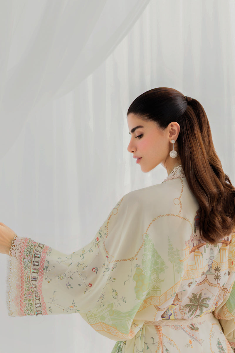 Qalamkar Luxe Silk Unstitched Embroidered 2Pc Suit LK-05 ELSA