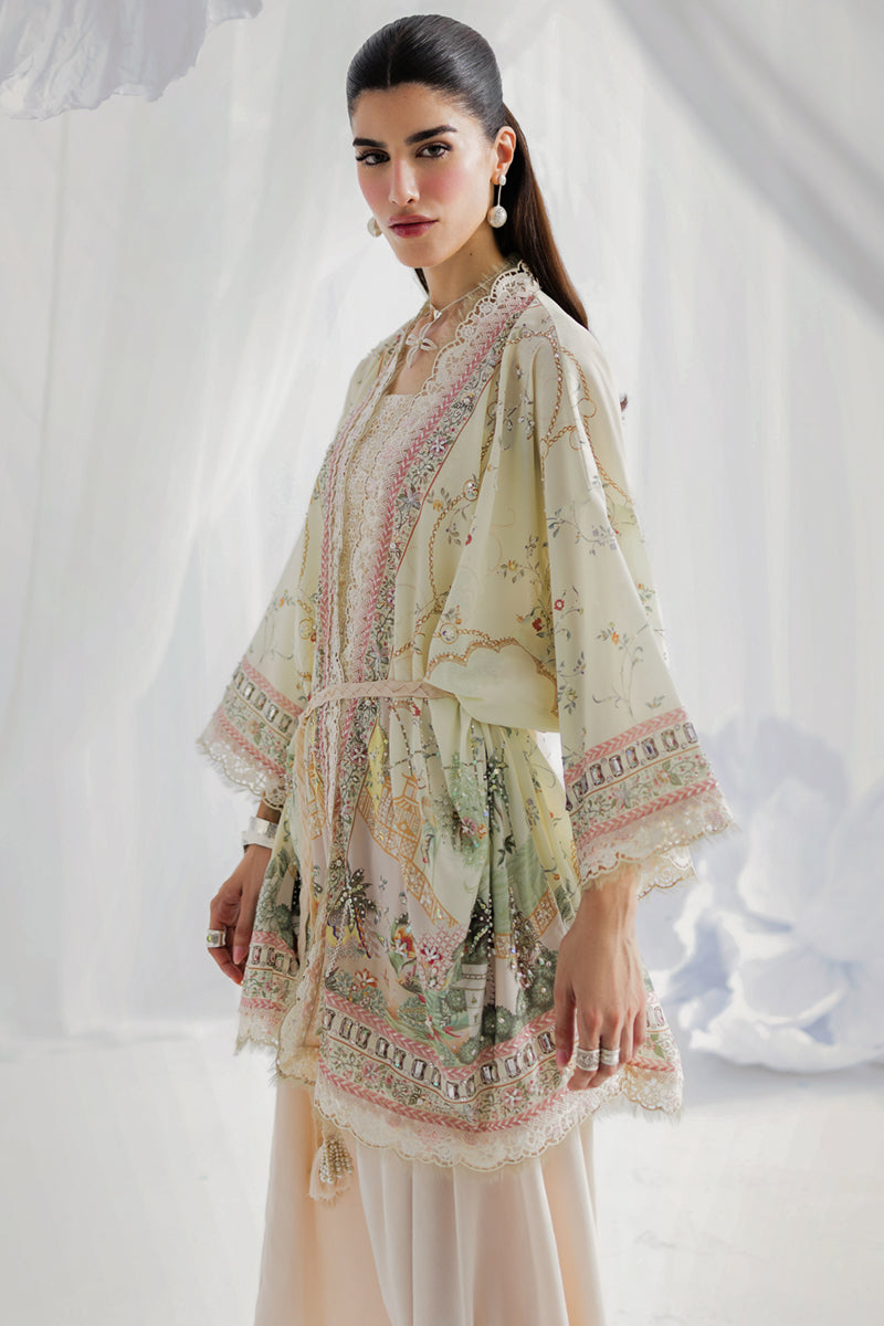 Qalamkar Luxe Silk Unstitched Embroidered 2Pc Suit LK-05 ELSA